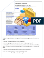 ATIVIDADES PARA O 8º ANO INFOGRÁFICOS