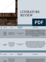 Mini Project Presentation 1(Literature Review)