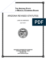 Arizona Board of Veterinary Examiners Statutes and Regulations