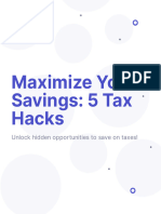 Maximize Your Savings - 5 Tax Hacks