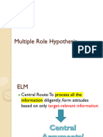 Multiple Role Hypothesis 