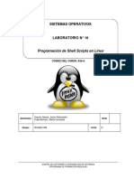 Lab 16 - Programacion de Shell Scripts