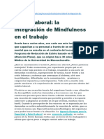 La Integración de Mindfulness en El Trabajo