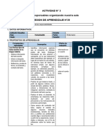 3° Grado - Sesiones Del 18 de Marzo