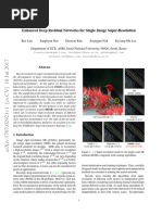 Enhanced Deep Residual Networks For Single Image Super-Resolution