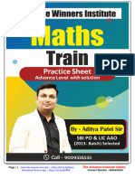 Train - Practice Sheet: The Winners Institute Indore