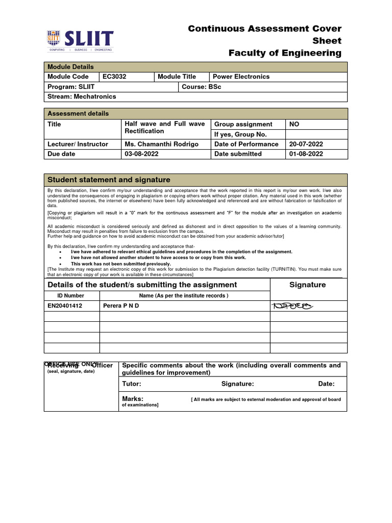 Half Wave and Full Wave Rectification | PDF | Rectifier | Capacitor