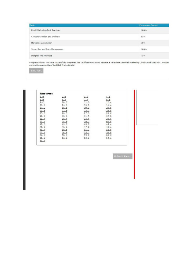 SFMC Email Specialist Exam Practice Questions Set 2 | PDF