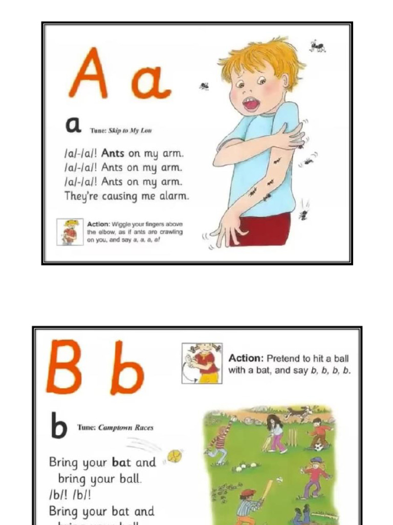 Jolly Phonoics Song A-Z | PDF