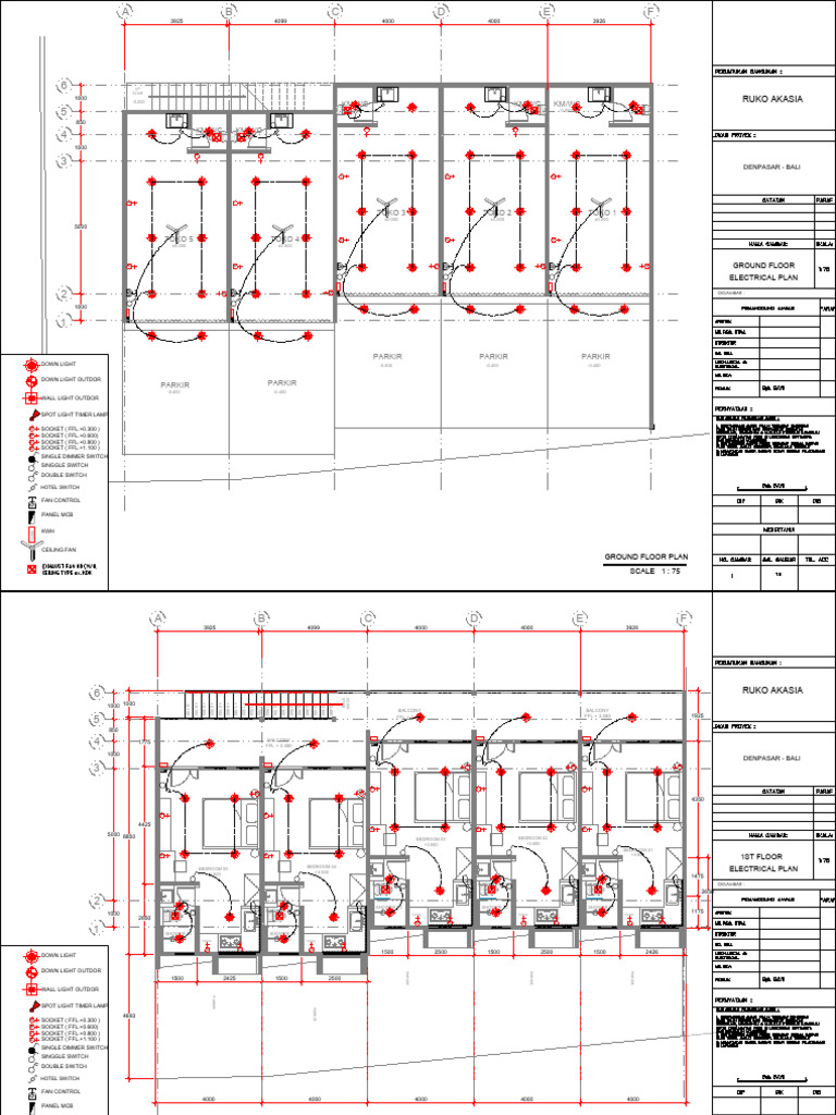 Ruko Akasia Denpasar Floor Plans | PDF | Bathroom | Manufactured Goods