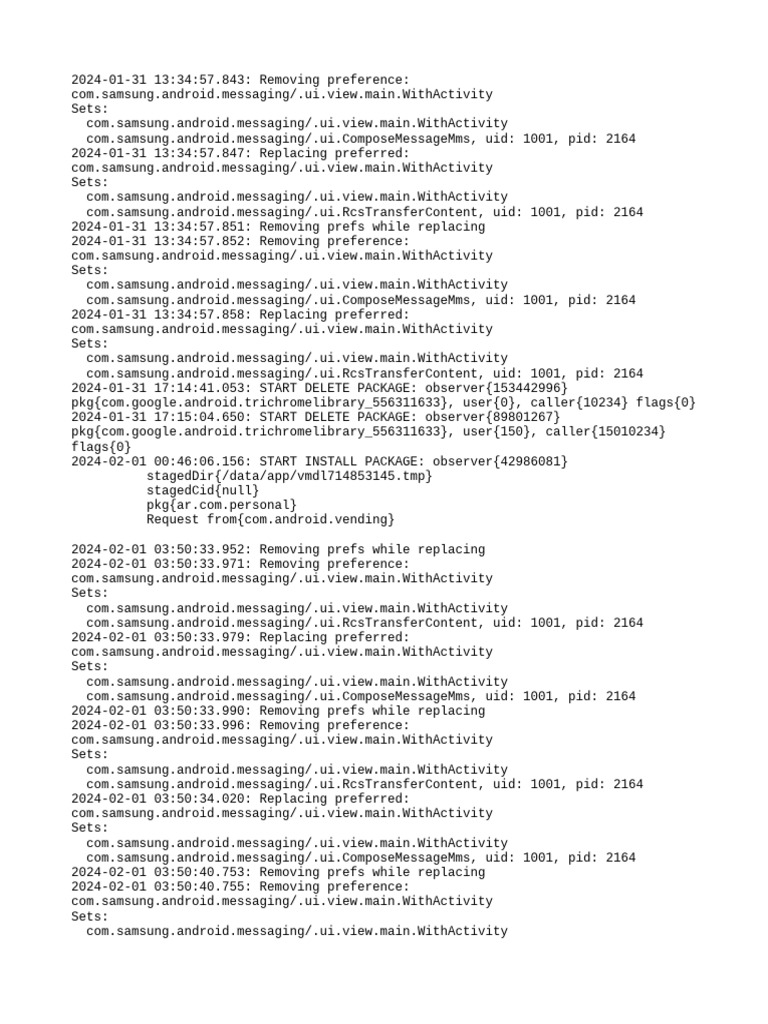 Samsung Messaging Preference Changes | PDF | Android (Operating System ...