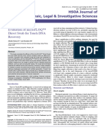 Evaluation of Microfloq Direct Swab for Touch Dna Recovery