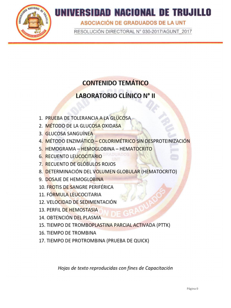Pruebas de Laboratorio Clínico Básicas | PDF | Coagulación | Sangre