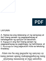 Ibat Ibang Paraan NG Pagpapahayag