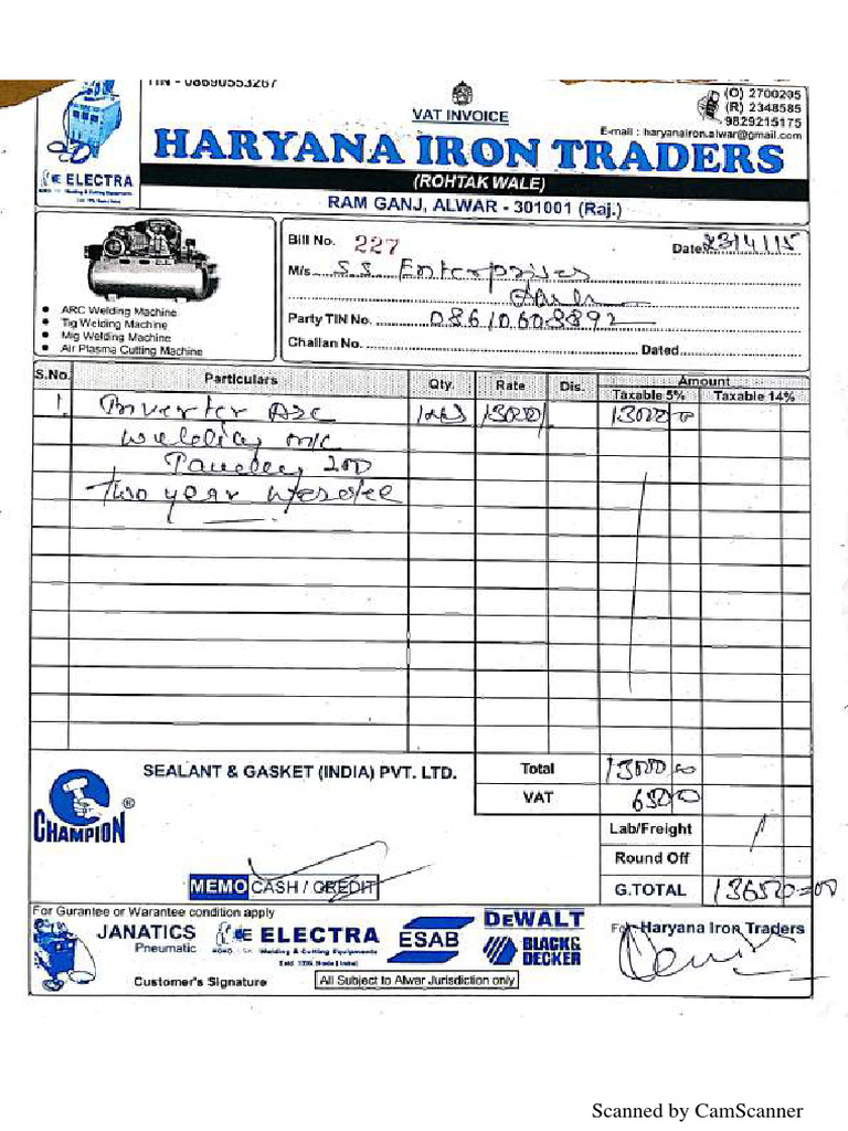 BILL of Equipments - Compressed | PDF