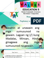Values Education 5 March 15