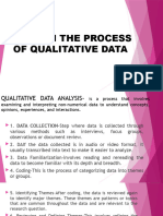 Steps in The Process of Qualitative Data