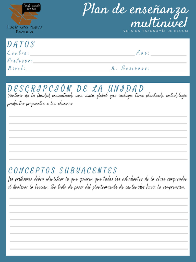 Plan de Enseñanza Multinivel | PDF | Crecimiento personal y profesional