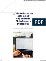 Así es el Régimen de Plataformas Digitales