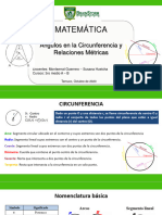 3ro Medio A B Matemática PPT N°1 Circunferencia 05 Al 09 de Octubre