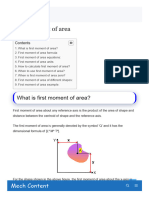 First Moment of Area - Definition, Formula, Example, Explained, PDF