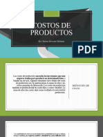 COSTOS DE PRODUCTOS Unidad 1