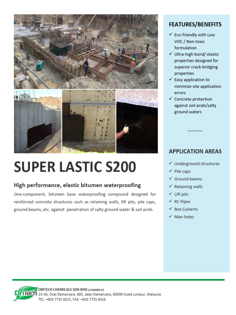 PDS Superlastic S200 v2 | PDF | Concrete | Deep Foundation