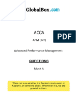 APM - Mock AA - Questions Answers