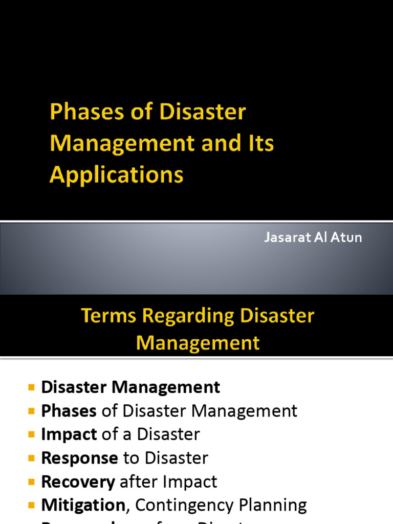 Comprehensive Disaster Management Guide | PDF | Natural Disasters ...