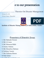 Welcome To Our Presentation: Presentation Title: Theories On Disaster Management