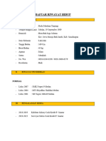 Daftar Riwayat Hidup