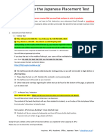 How To Take The Japanese Placement Test - Mandatory - 24SP