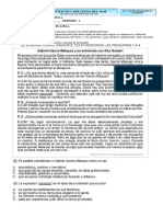 Evaluación LECTURA CRÍTICA - 8 PM - Primer Periodo