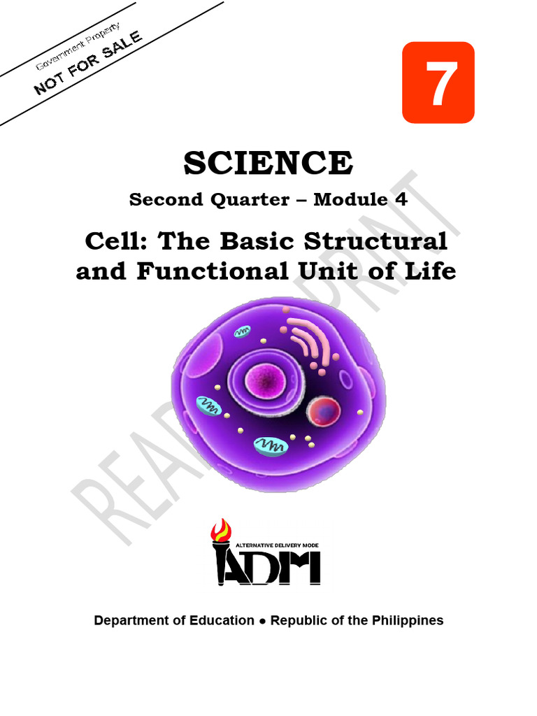 Science7 q2 mod4 cell the basic structural and functional unit of