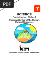 Science7 - Q4 - M2 - Sustainable Use-Earths - Natural Resources - v5