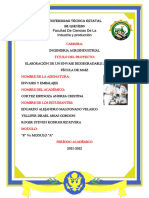 Elaboración del envase biodegradable a partir de fécula de Maíz