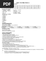 Key To Prctice 1