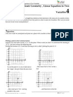 Coordinate Geometry , Linear equation in two Variables TB