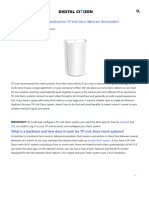 How To Create An Ethernet Backhaul For TP-Link Deco. What Are The Benefits