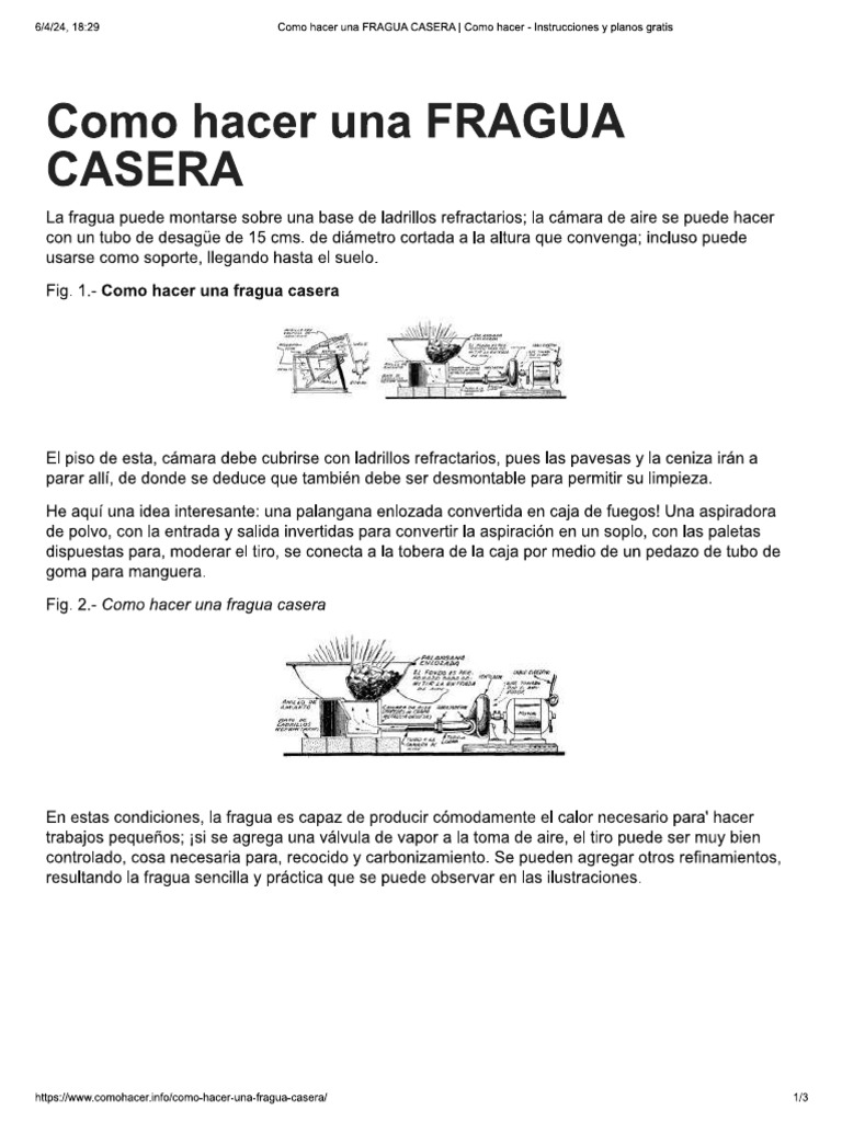 como hacer fragua | PDF