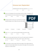 AMC8 Entrance test (September) (学生版)