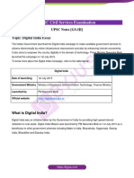 Digital India Essay UPSC Notes GS III