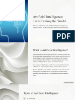 Artificial Intelligence Transforming The World