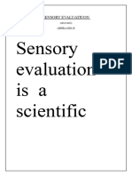 Sensory evaluation 