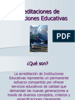 Acreditación de Instituciones Educativas