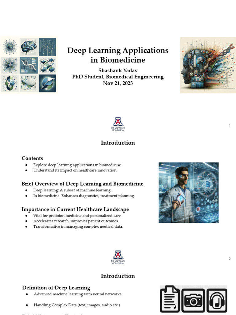 Deep Learning in Biomedicine Overview | PDF | Artificial Intelligence ...