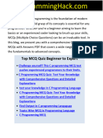Est Your C Programming Skills: Download Your Free C MCQ PDF!