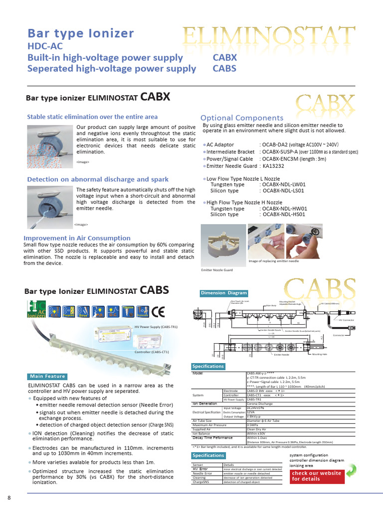 2020-E-P08 CABX CABS | PDF | Power Supply | High Voltage