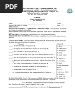 Science 7 - Sum2 - Lacabo