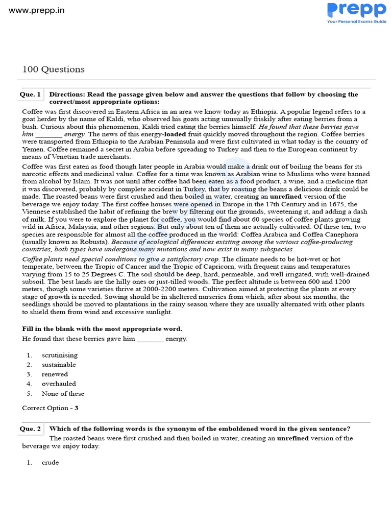 IBPS PO Prelims Memory Based Paper Held On 16 October 2022 Shift 2 ...